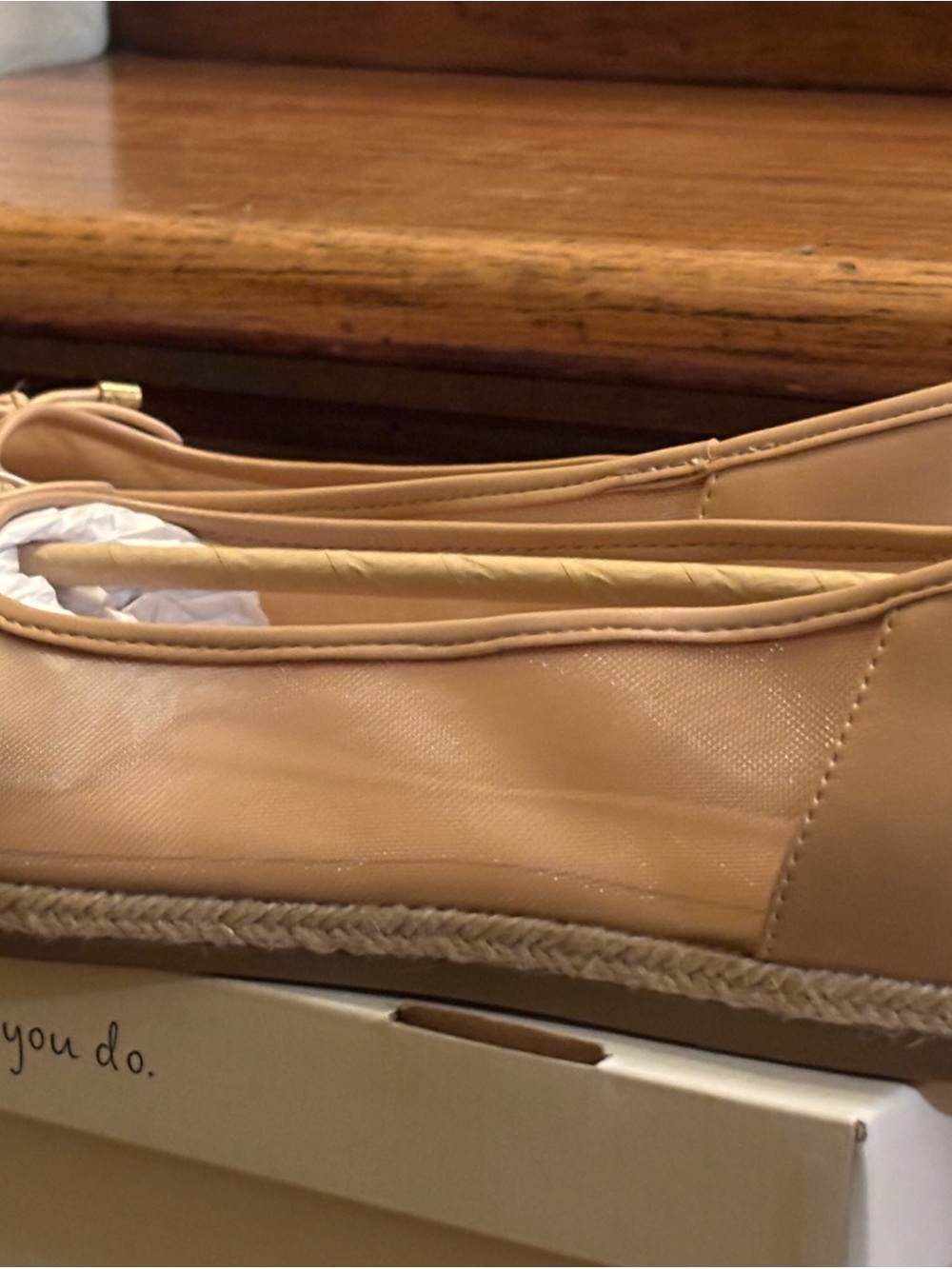 Target Beige Slip-On Espadrille Flats
